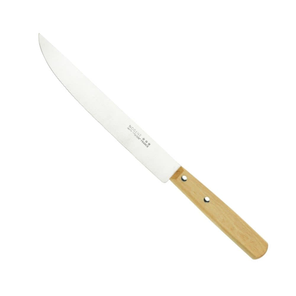 Grand couteau à découper – Lame lisse 19cm - Naturel