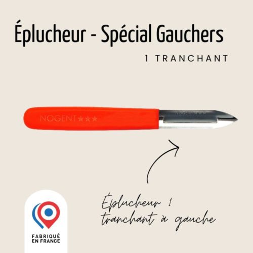 NOGENT EPLUCHEUR Classic POLYPRO Orange - 1 Tranchant GAUCHER
